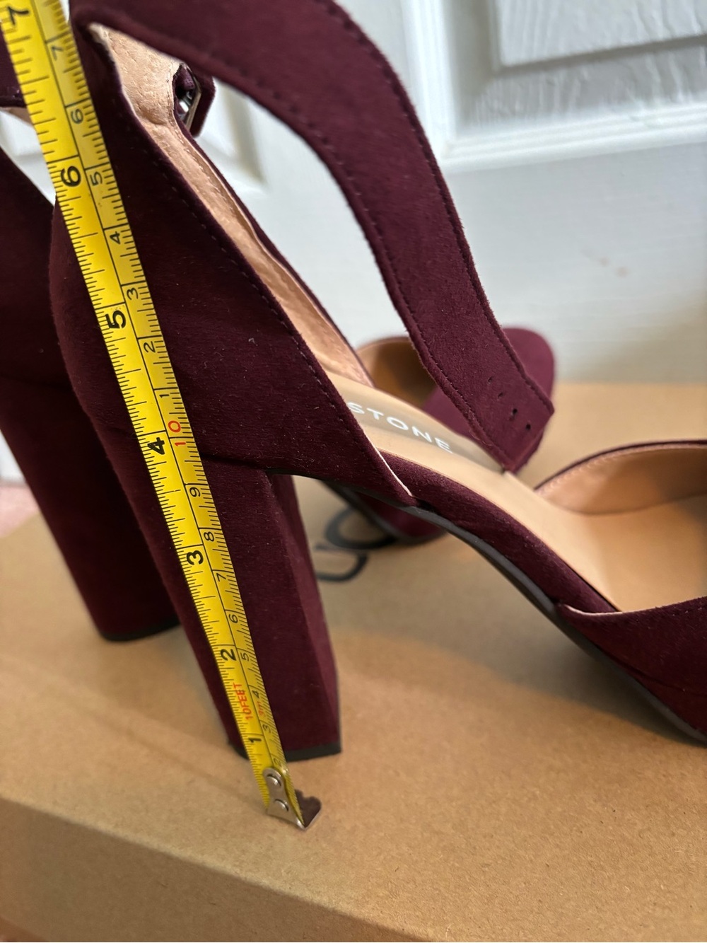 Sun & Stone Suede Ankle Strap Pumps - Picture 8 of 9